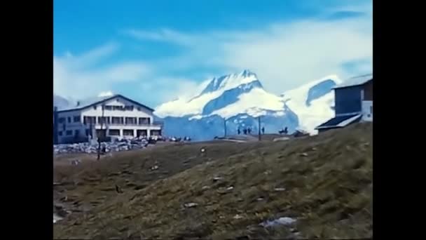 Vallese Suiza Mayo 1980 Valais Paisaje Visto Desde Diferentes Perspectivas — Vídeos de Stock