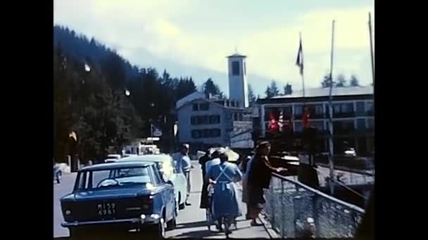 Vallese Switzerland May 1980 People Holiday Valais Switzerland 80S — Stock videók