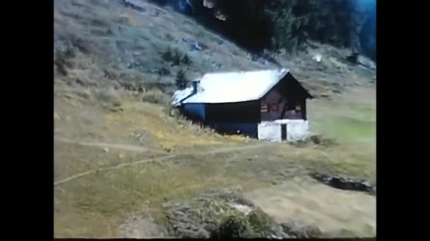 Κοιλάδα Ελβετία Μαΐου 1980 Τοπίο Valais Από Διαφορετικές Οπτικές Γωνίες — Αρχείο Βίντεο