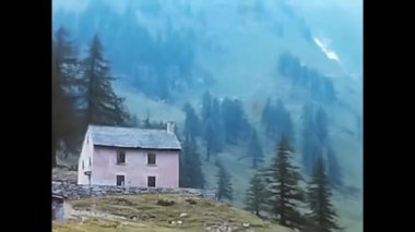 Trtrasquera, İtalya 17 Haziran 1960: 60 'lı yılların dağ manzarası