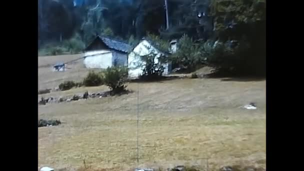 Trasquera Talya Haziran 1960 Trasquera Lardaki Dağ Evleri — Stok video