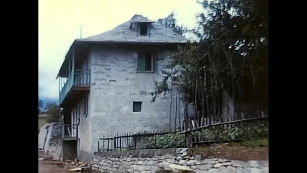Trasquera Itália Junho 1960 Casas Montanha Trasquera — Vídeo de Stock