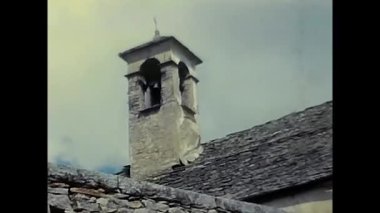 Milan, İtalya 12 Eylül 1960: 60 'ların dağ kilisesinin vurulması