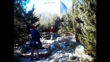 Salento, İtalya 17 Haziran 1970 Salento 'da Santa Maria' nın 70 'lerden kalma yüksek kulesi.