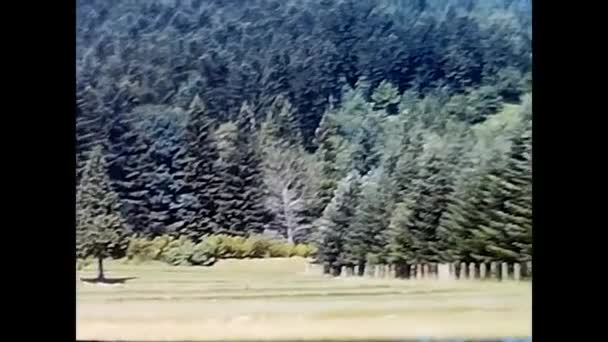 イタリアのアレッツォ1960年5月18日 風景山アレッツォ60年代 — ストック動画
