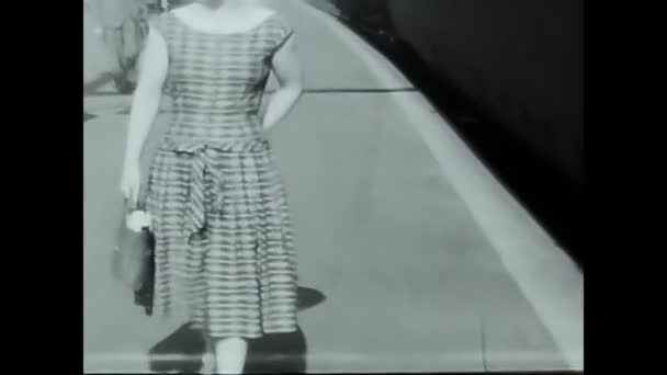 Paris France Mai 1950 Personnes Gare Paris Dans Les Années — Video