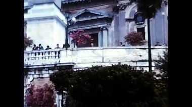 Roma, İtalya 16 Mart 1960: Roma 'daki villa borghese parkında çiçekler