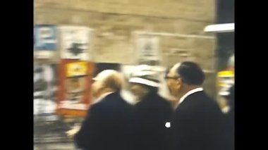 Roma, İtalya 17 Şubat 1950: insanlar 50 'lerde düğüne davet edildi.