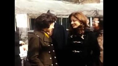 Roma, İtalya 20 Aralık 1960: 1960 'larda şehir halkı