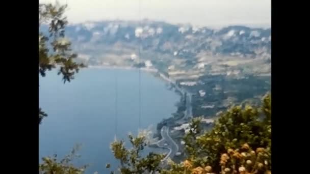 Viterbo Itália Junho 1960 Paisagem Lago Vico Década — Vídeo de Stock