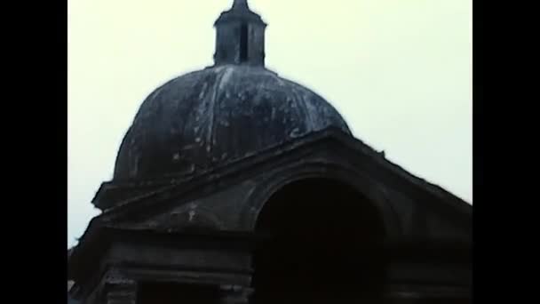 Viterbo Italy March 1960 People Amusement Park Bomarzo — Stock Video