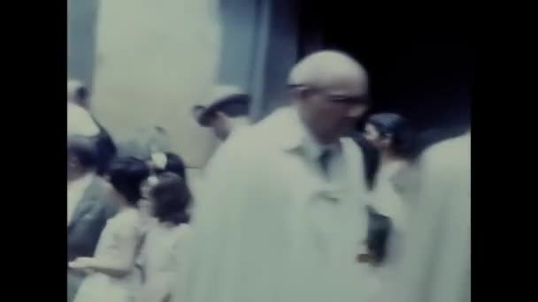 Orvieto Italy February 1960 Religious Procession Parade 1960S — Video