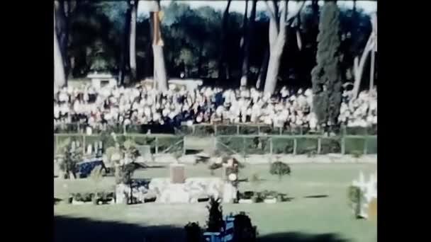 Rome Italy March 1960 Equestrian Games Horses 1960S — Vídeos de Stock