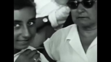 livorno, Toskana 13 Mayıs 1940: 40 'lı yaşlarda siyah beyaz kadınlar