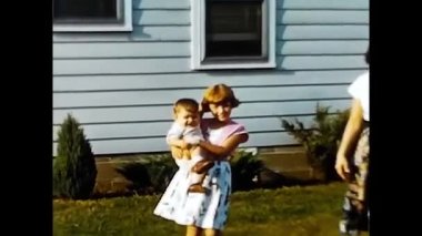 Niagara, Amerika 16 Mayıs 1960: Çocuklarla aile tatili 60 'lar