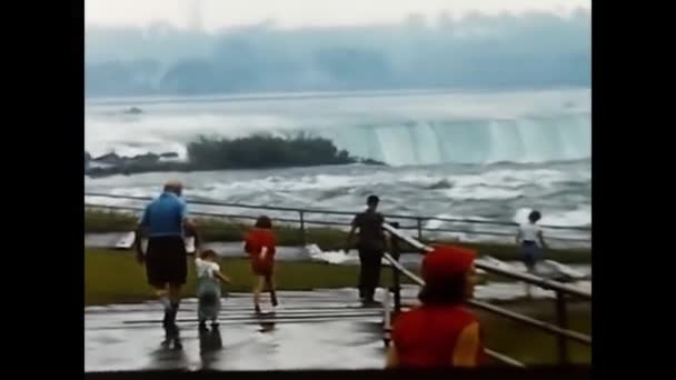 Niagara America May 1960 People Niagara Falls 60S Vacation — Stockvideo