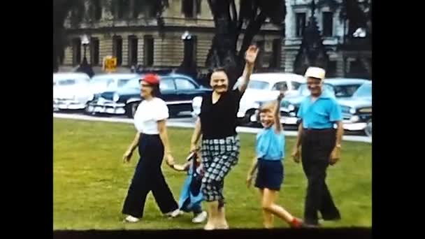 Niagara Αμερική Μαΐου 1960 Οικογένεια Διακοπές Στη Νιαγάρα Της Αμερικής — Αρχείο Βίντεο