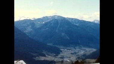 ciampedias, italy march 19 1960:mountain landscape in the Trentino 60s