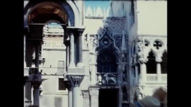 Venice, Italy March 1960: glimpses of Venice's architecture in the 1960s