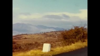 campotosto, Abruzzo May 1960 : mountain landscape in the 60s