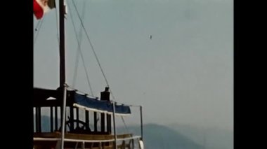 Gaeta, İtalya Mayıs 1950: 1950 güneşli bir günde feribot