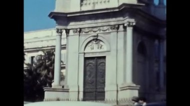Pompei, İtalya Mayıs 1950: 1950 'lerde Pompei Bakiresi' nin mabedi.