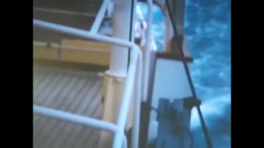 Roma, İtalya Mayıs 1960: Gezi sırasında deniz manzaralı seyahat gemisi