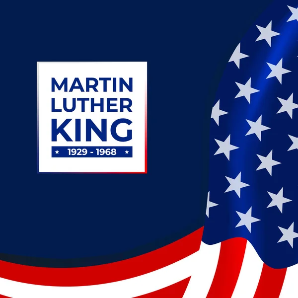 Martin Luther King Day Design Flag Background Happy Mlk Day — стоковий вектор