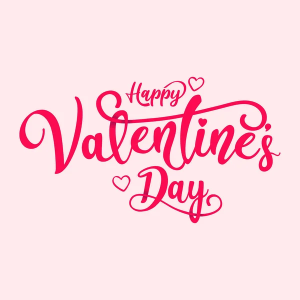 Concepto Caligrafía Del Día San Valentín Banner Feliz Día San — Vector de stock