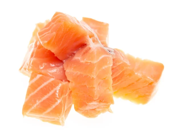 Salmon Fillet White Background — Stock Photo, Image