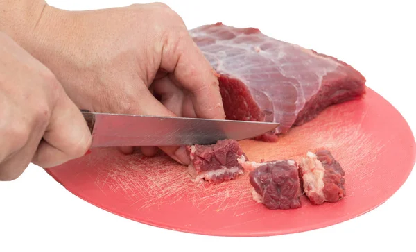 Carne Tablero Para Cortar — Foto de Stock