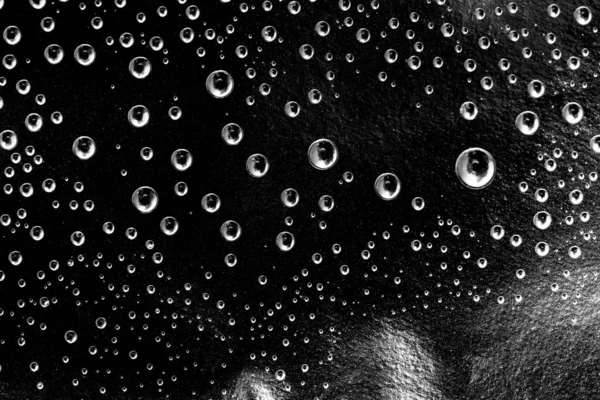 Капли Воды Фольге — стоковое фото