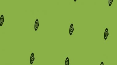 Yeşil arka planda dönen kan bağışı işaretleyicisinin canlandırması