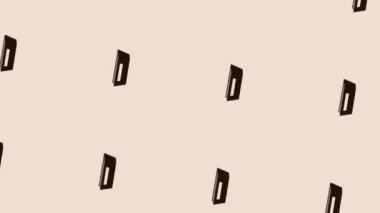 Işık Pastel arkaplanı üzerinde dönen kitap simgesinin canlandırması