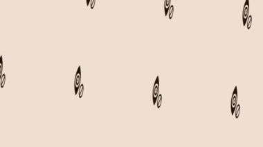 Dönen körlüğün animasyonu ışık pastel arka planda farkındalık simgesi