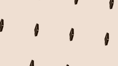 Işık pastel arka planda dönen kara kutu simgesinin canlandırması