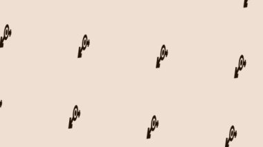 ışık pastel arka planda çift cinsiyetli simge simgesinin döndürülmesi 