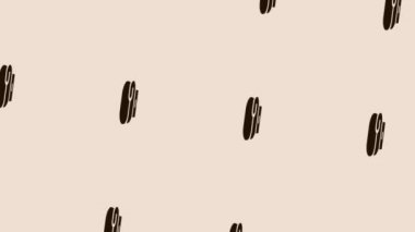 hafif pastel arka planda dönen boks eldiveni simgesi canlandırması 