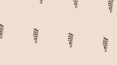 ışık pastel arka planda dönen bar grafik simgesinin canlandırması 