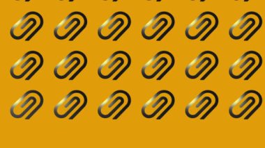 sarı üzerine siyah ataç simgesinin canlandırması 