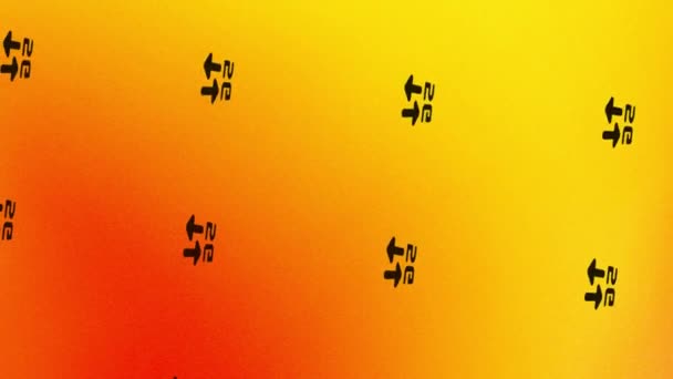 주황색 노란색 화살표 아이콘으로 — 비디오