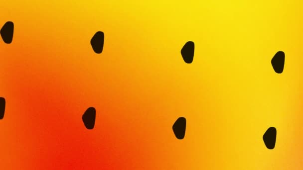 Animación Icono Almendras Giratorias Naranja Amarillo — Vídeo de stock