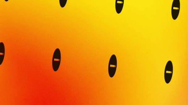 Animasi Dari Ikon Titik Seru Berputar Pada Warna Oranye Dan — Stok Video