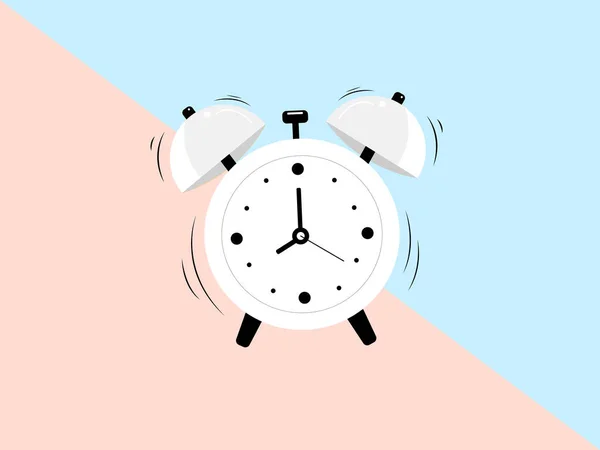 Ilustrasi Jam Alarm Pink Dan Biru Grafik Vektor