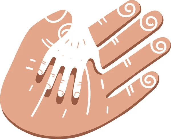 Illustration Adult Child Hands Children Protection Day Concept — стоковый вектор