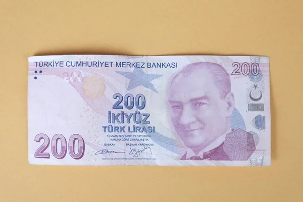 Turkish Currency Turkish Lira Banknotes — Stock Photo, Image