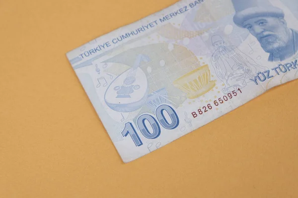 Waluta Turecka Banknoty Tureckie — Zdjęcie stockowe