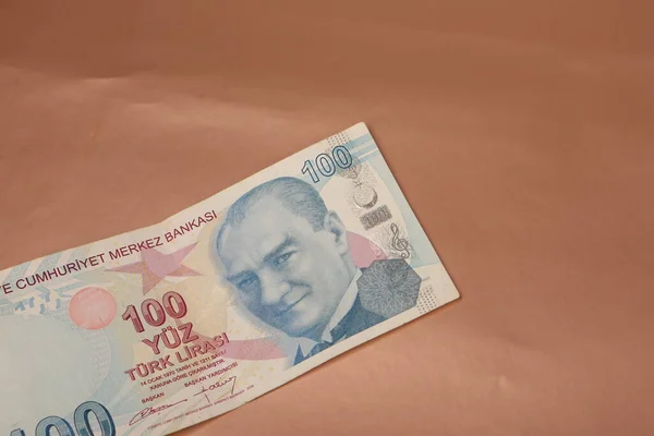 Waluta Turecka Banknoty Tureckie — Zdjęcie stockowe