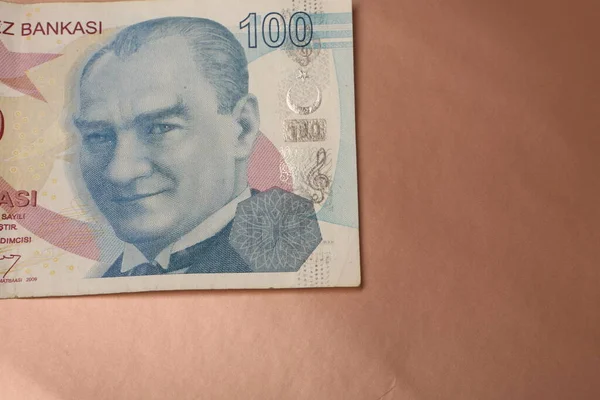 Turkisk Valuta Turkiska Lira Sedlar — Stockfoto