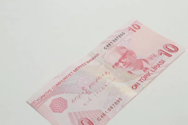 Türk Para Birimi Türk Lireti Banknotları — Stok fotoğraf